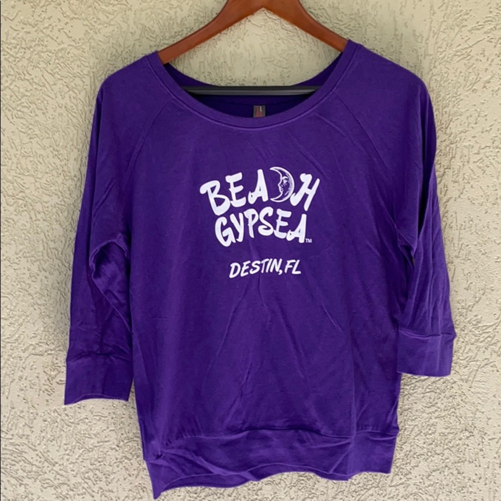 Beach gypsea three-quarter sleeve shirt